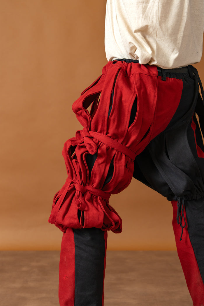 Landsknecht puffy trouser leg Ernst, red, per piece