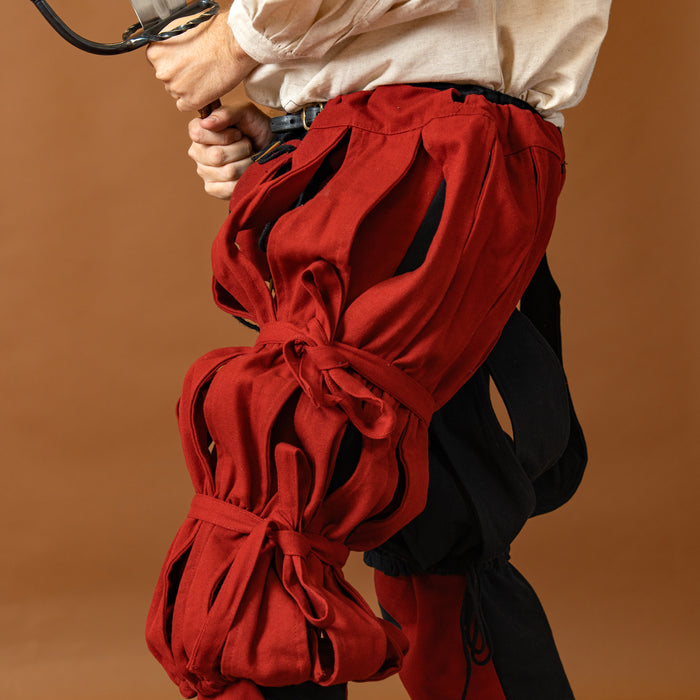 Landsknecht pūstos kelnės Ernst, raudonos, vienetas
