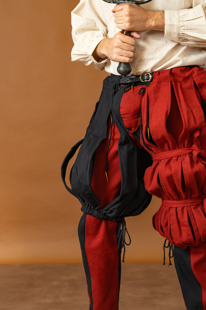 Landsknecht puffy trouser leg Ernst, red, per piece