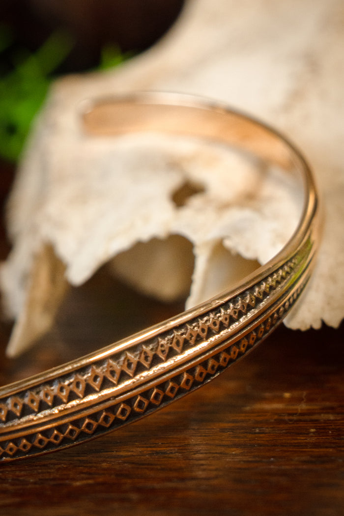 Geometrisches Armband Bronze