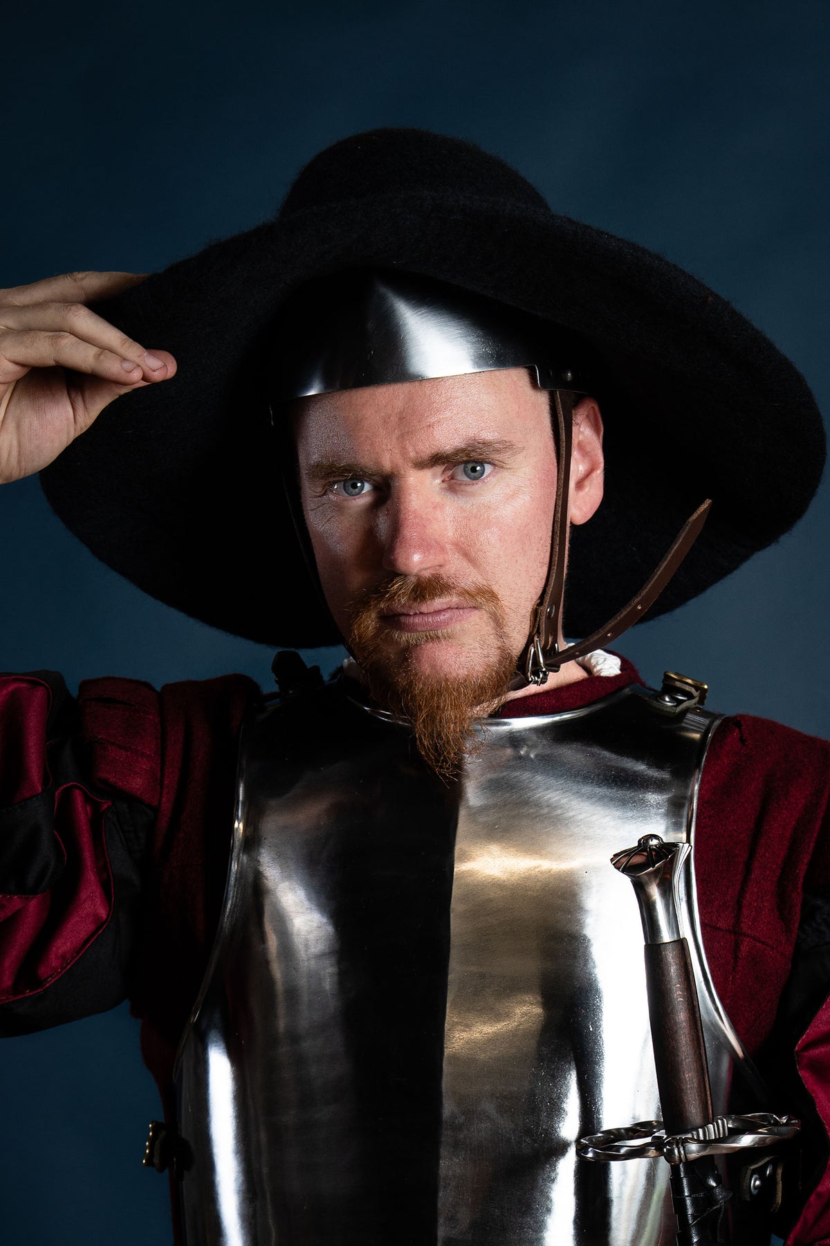 Hatt Guthrie, svart, ullfilt