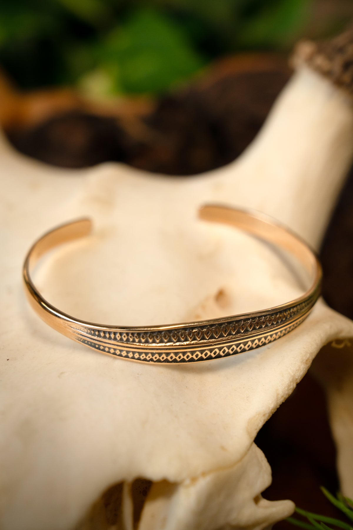 Geometrisches Armband Bronze