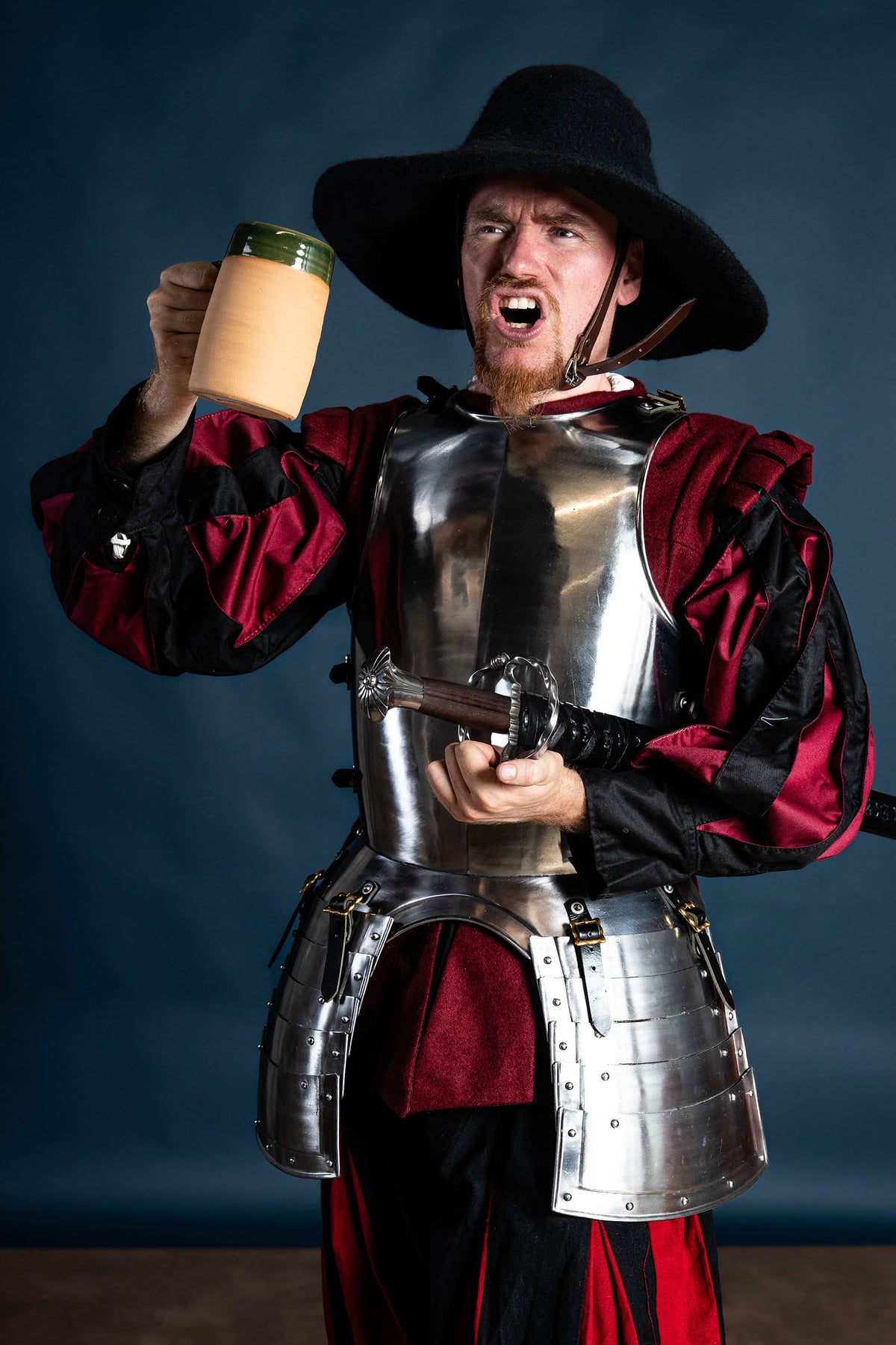 Hatt Guthrie, svart, ullfilt