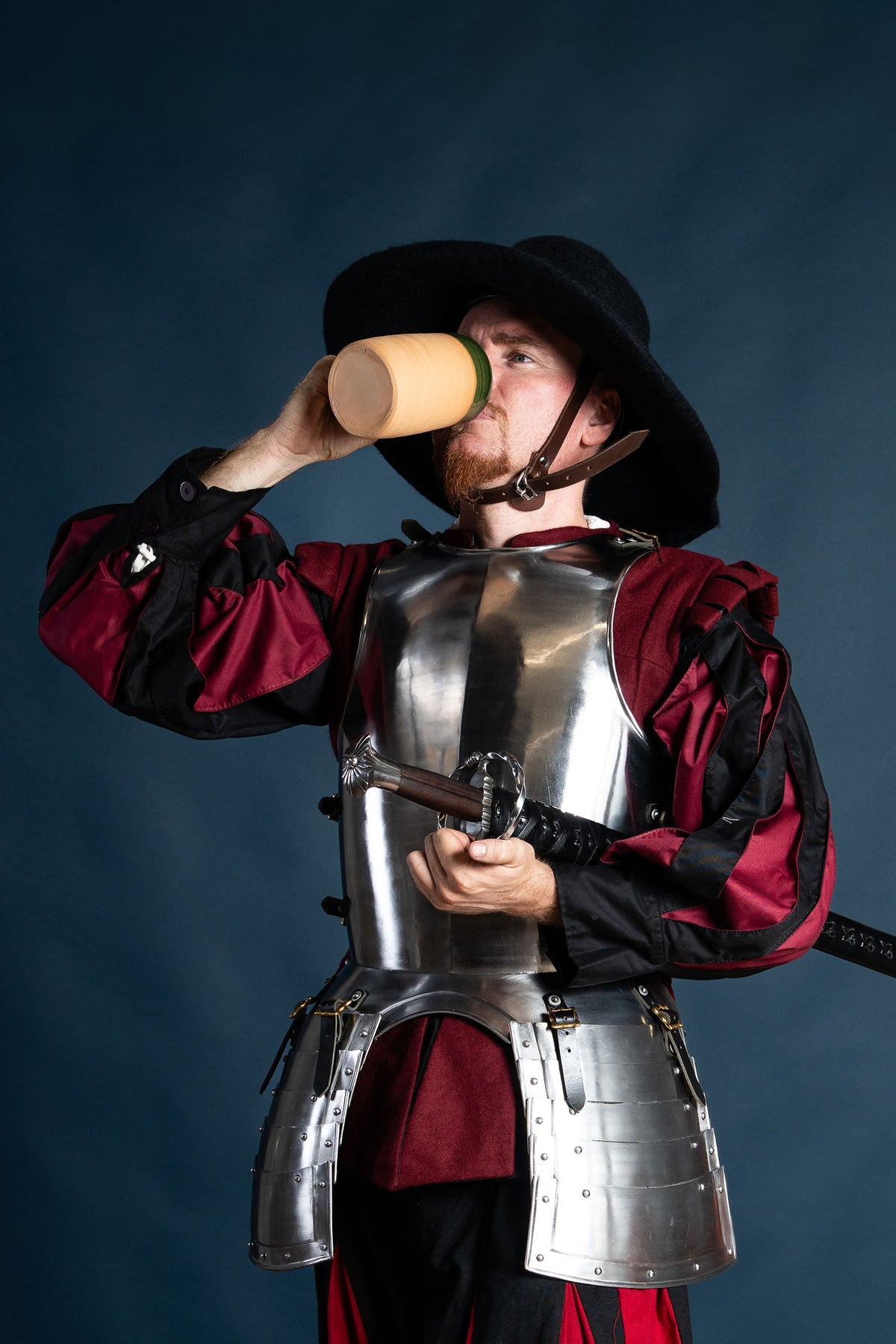 Hatt Guthrie, svart, ullfilt