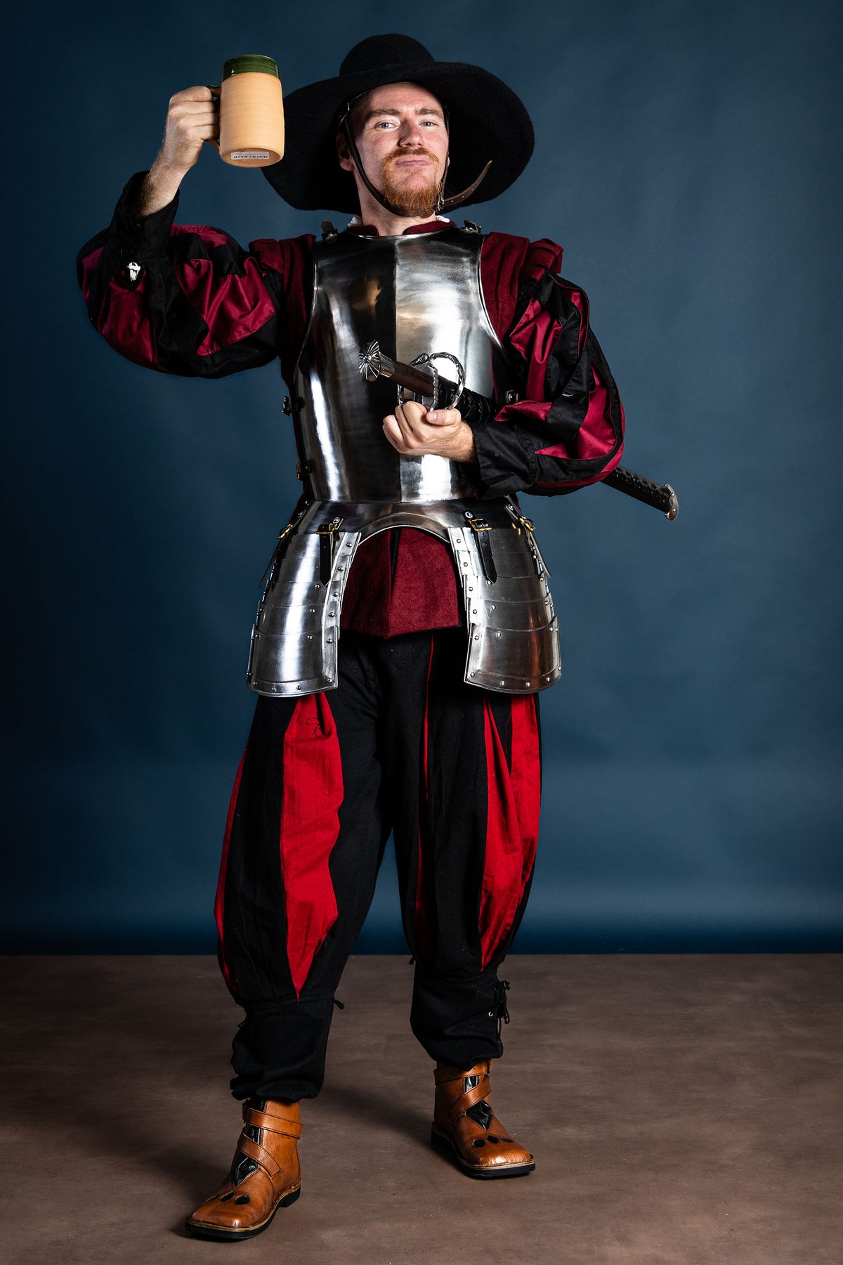 Hatt Guthrie, svart, ullfilt