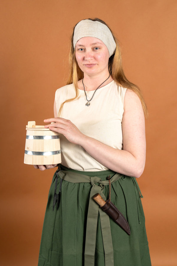 Fillet, historische hoofddoek basis, linnen, naturel