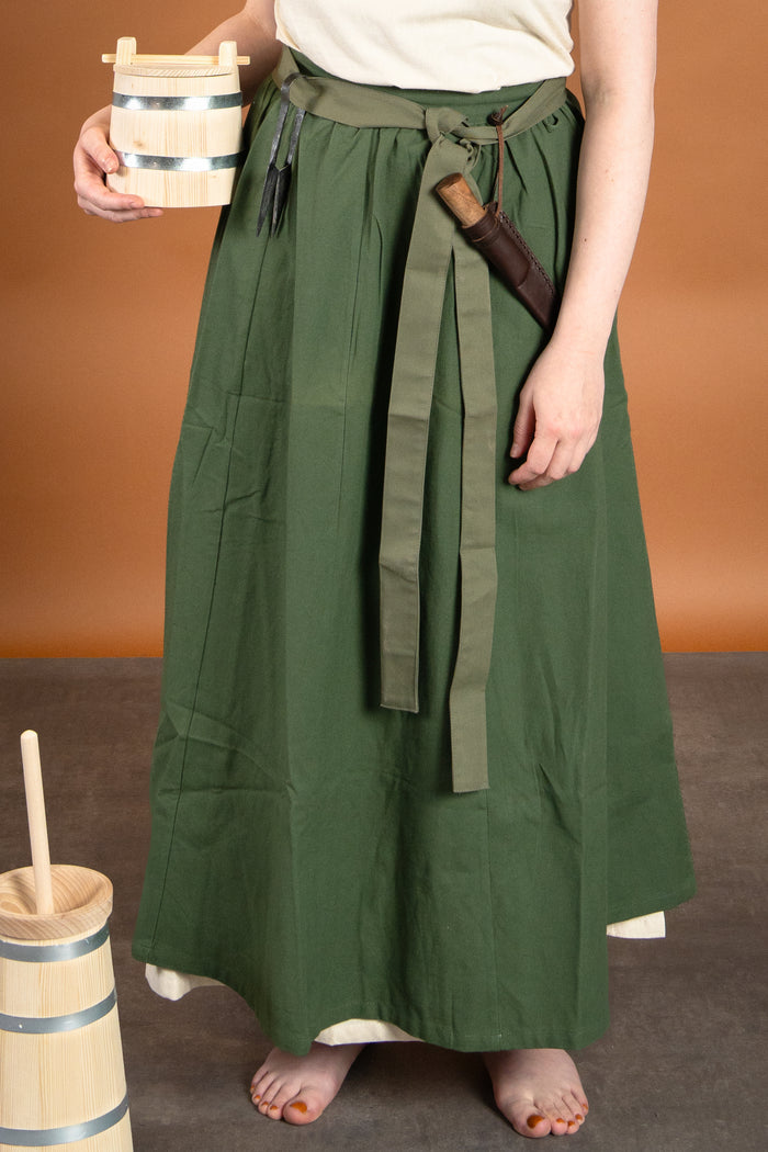 Medeltida kjol Konstanze, grön