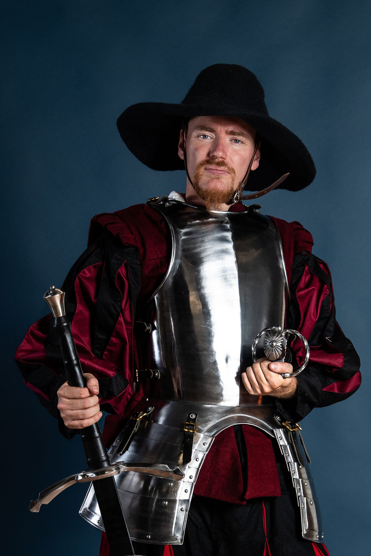 Hatt Guthrie, svart, ullfilt