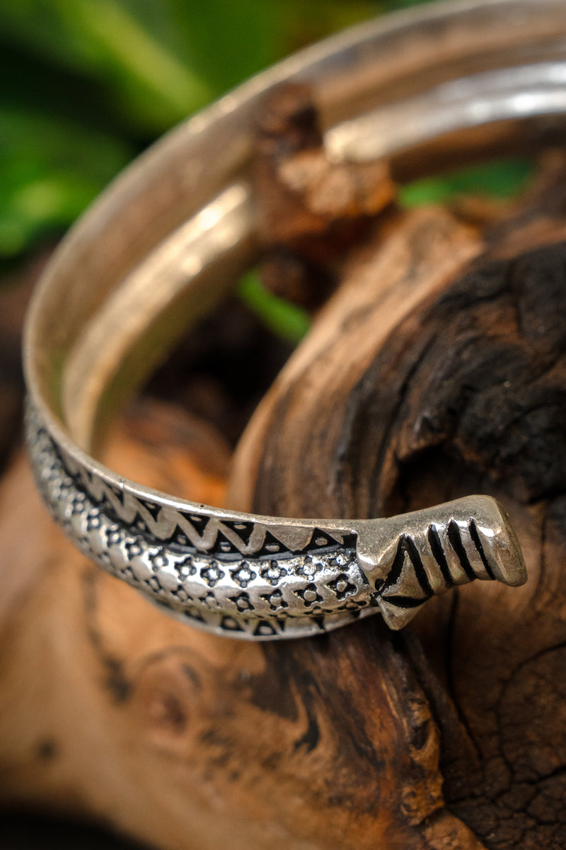 10. århundredes Rusvik-armring, forsølvet bronze