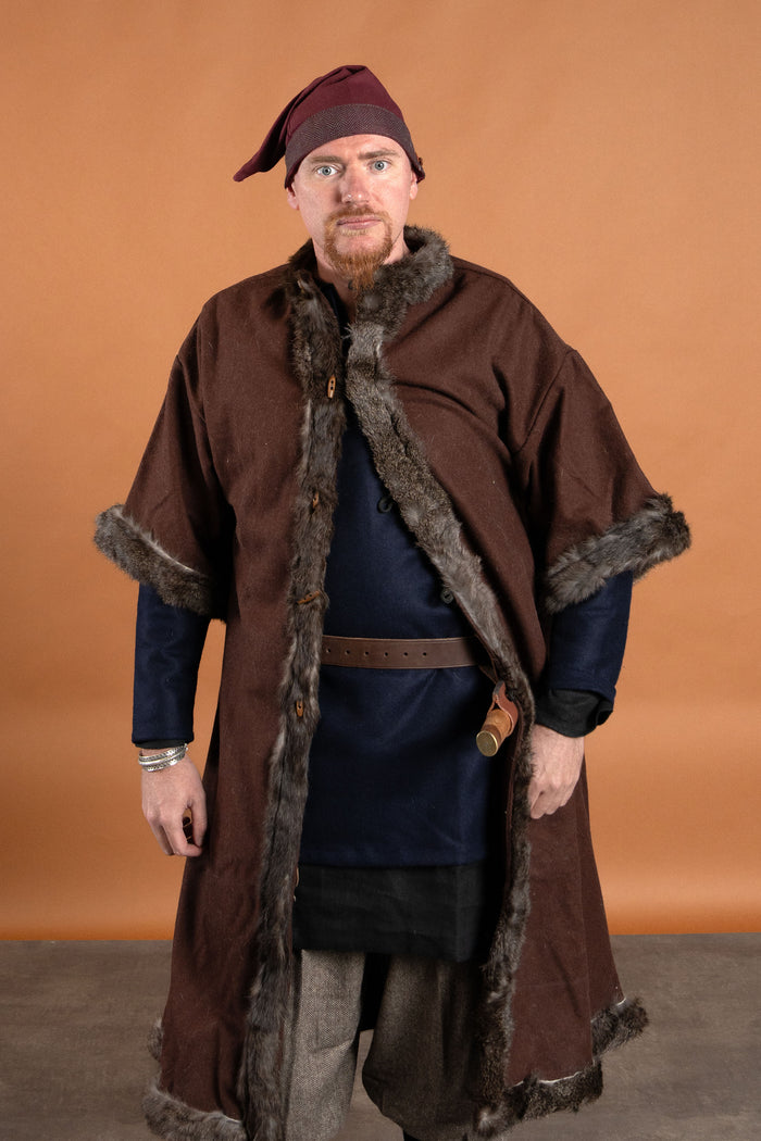 Jarl fur caftan, brown
