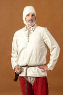 Medieval shirt Tristan, cream