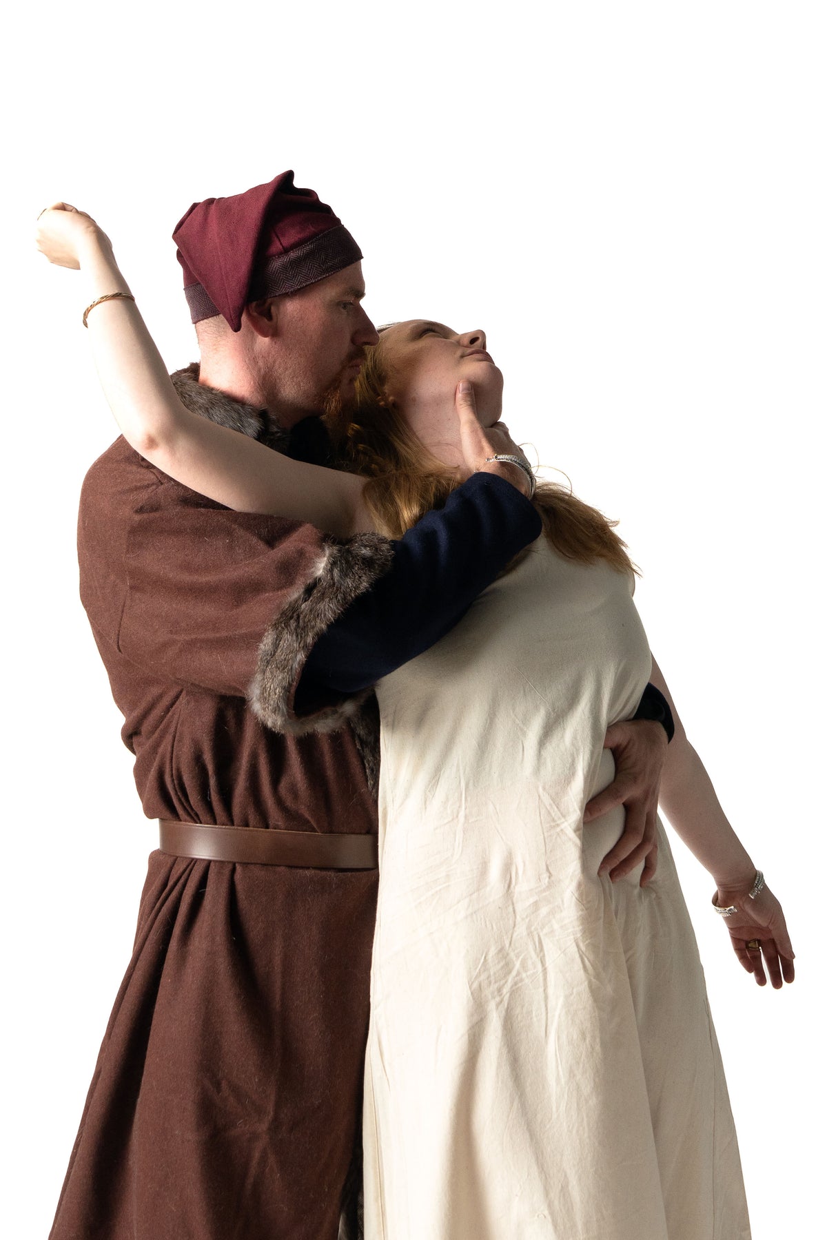Jarl fur caftan, brown