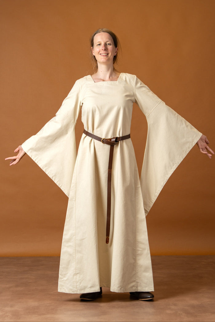 Chemise medievală Klara, rochie de dedesubt, natural