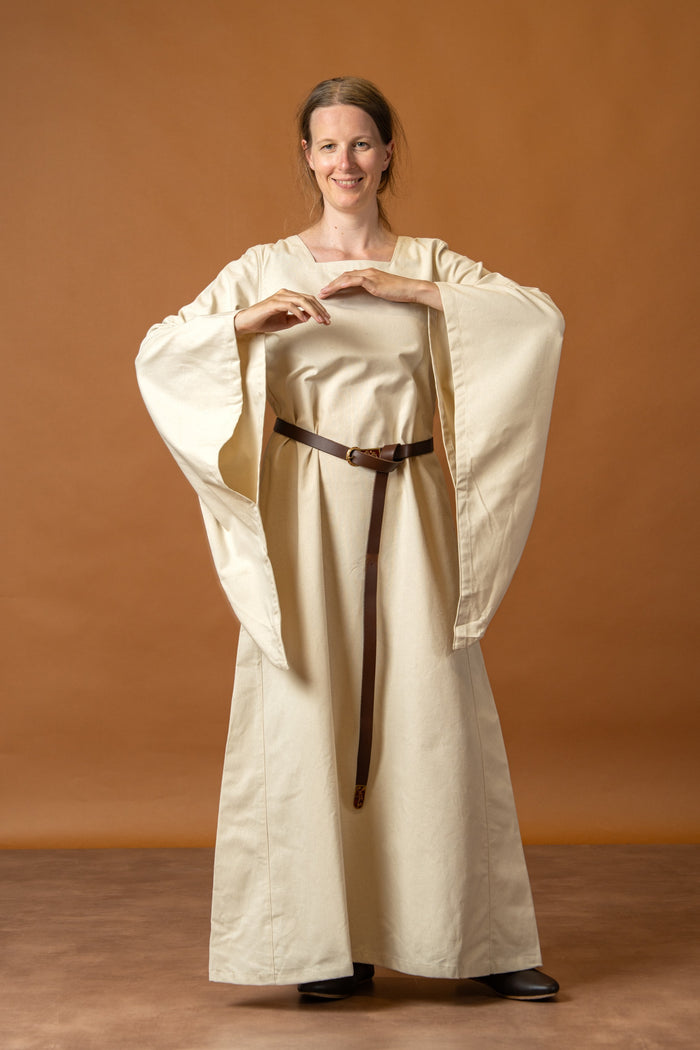 Chemise medievală Klara, rochie de dedesubt, natural