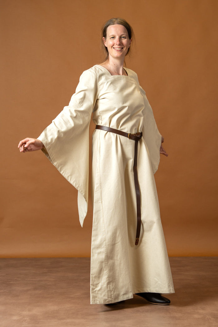 Chemise medievală Klara, rochie de dedesubt, natural