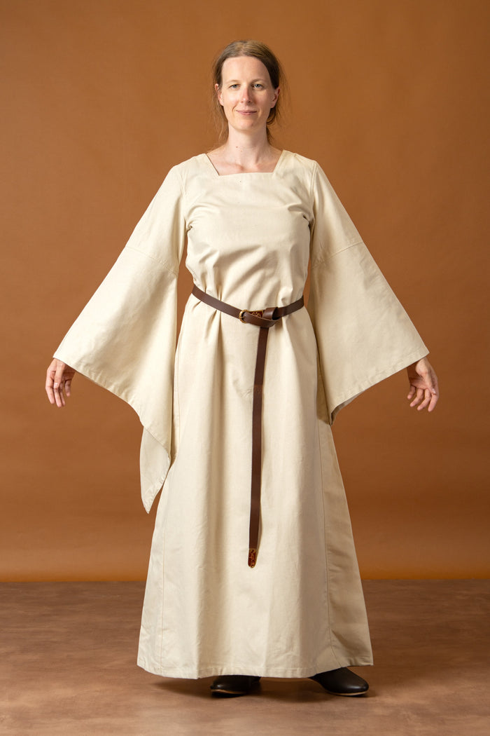 Chemise medievală Klara, rochie de dedesubt, natural
