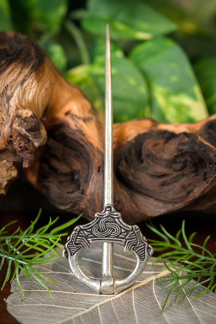 Vikingabrosch Oppland, försilvrad brons