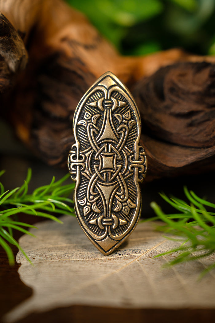 Birka Viking fibula, bronze