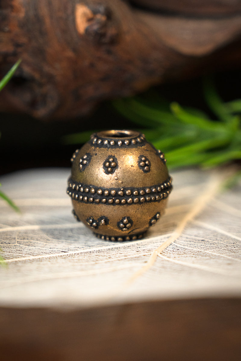 Vikingaskäggpärla Gotland, brons