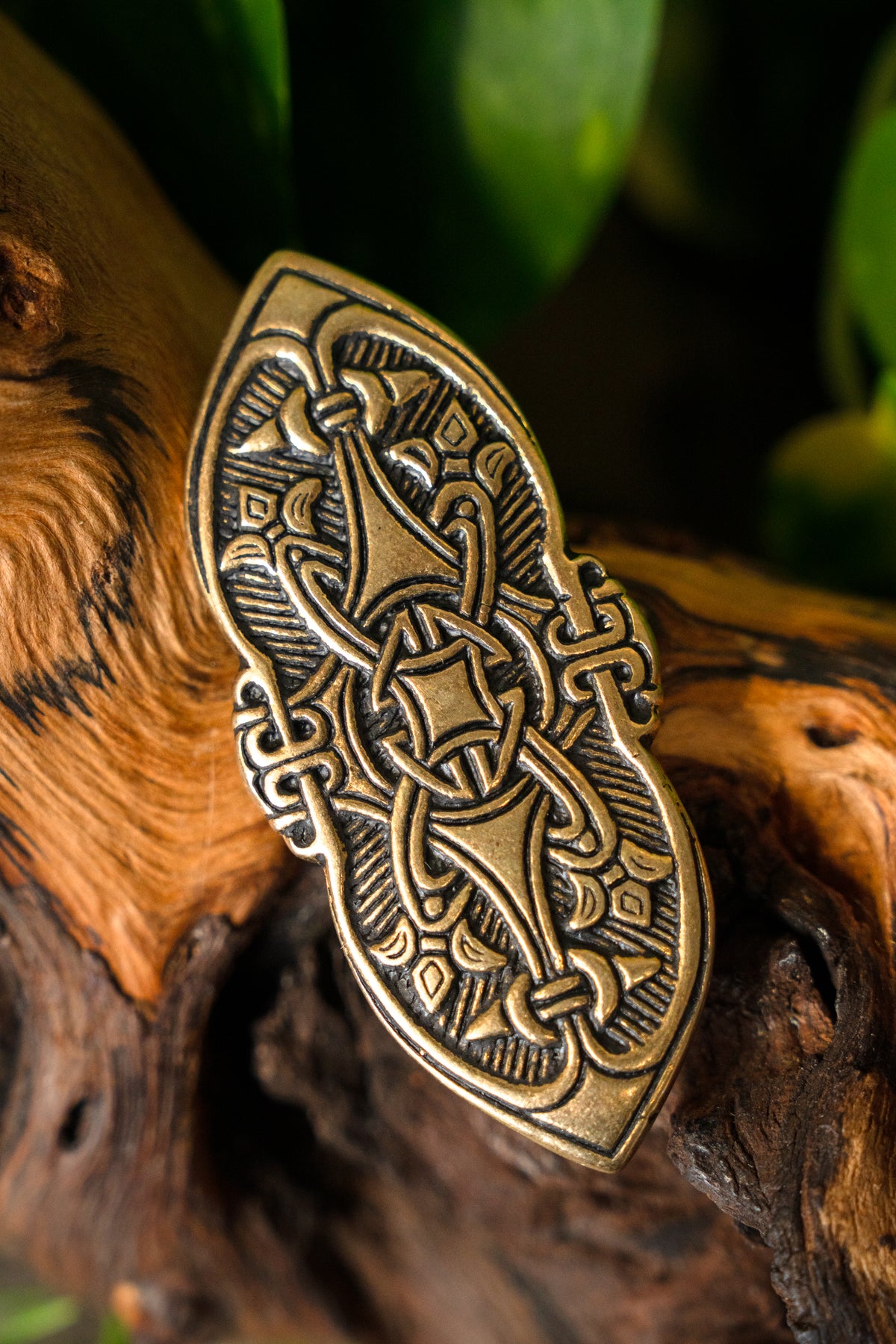 Birka vikingafibula, brons