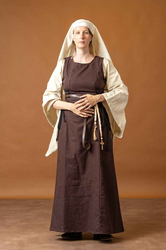Medieval surcot Uma, brown