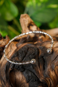 Twisted Viking bracelet, pewter