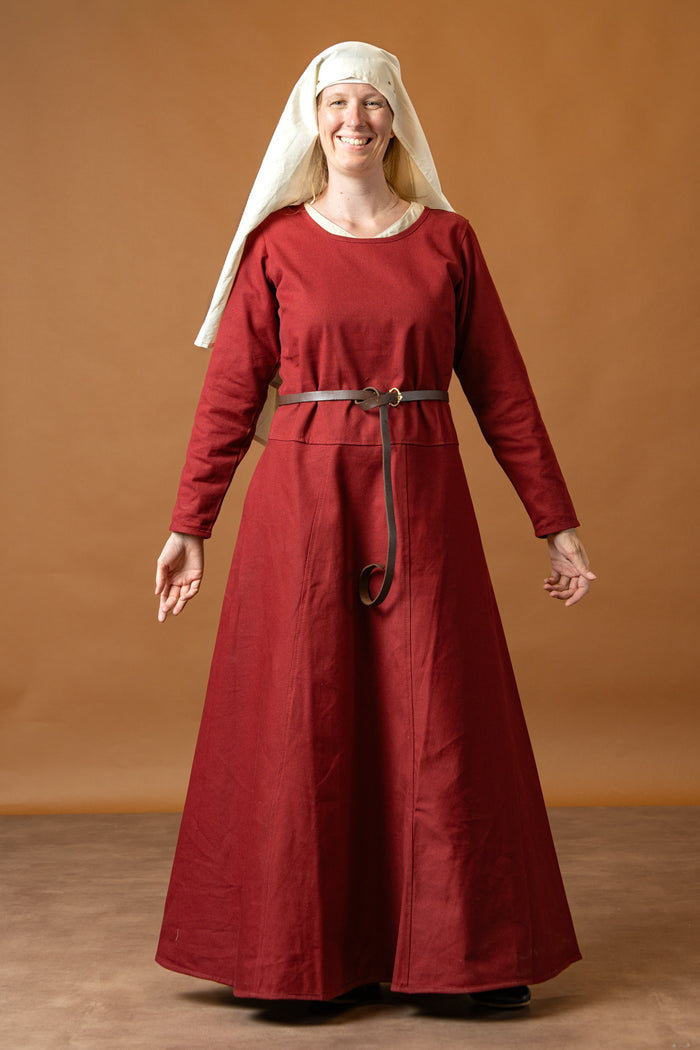 Medieval rochie Afra, bordo