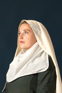 Hoofddoek, wimpel, 45x75 cm, katoen, naturel