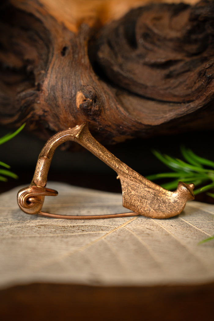 Roman trumpet fibula, 1st-4th century, bronze