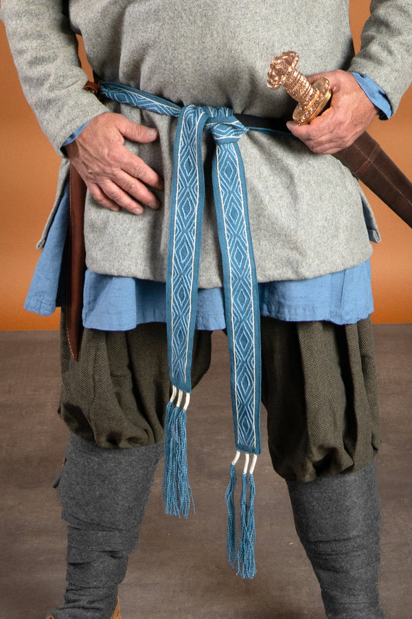 Cinto viking Caja, azul, 235 cm
