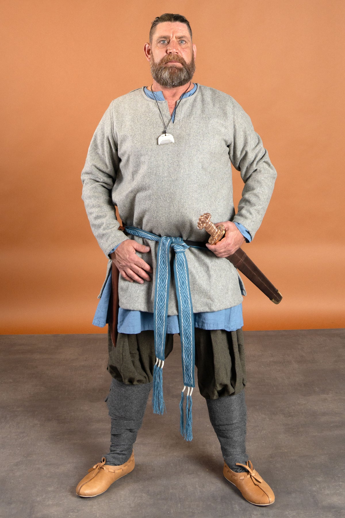 Tunika Lodin, grå, uldblanding