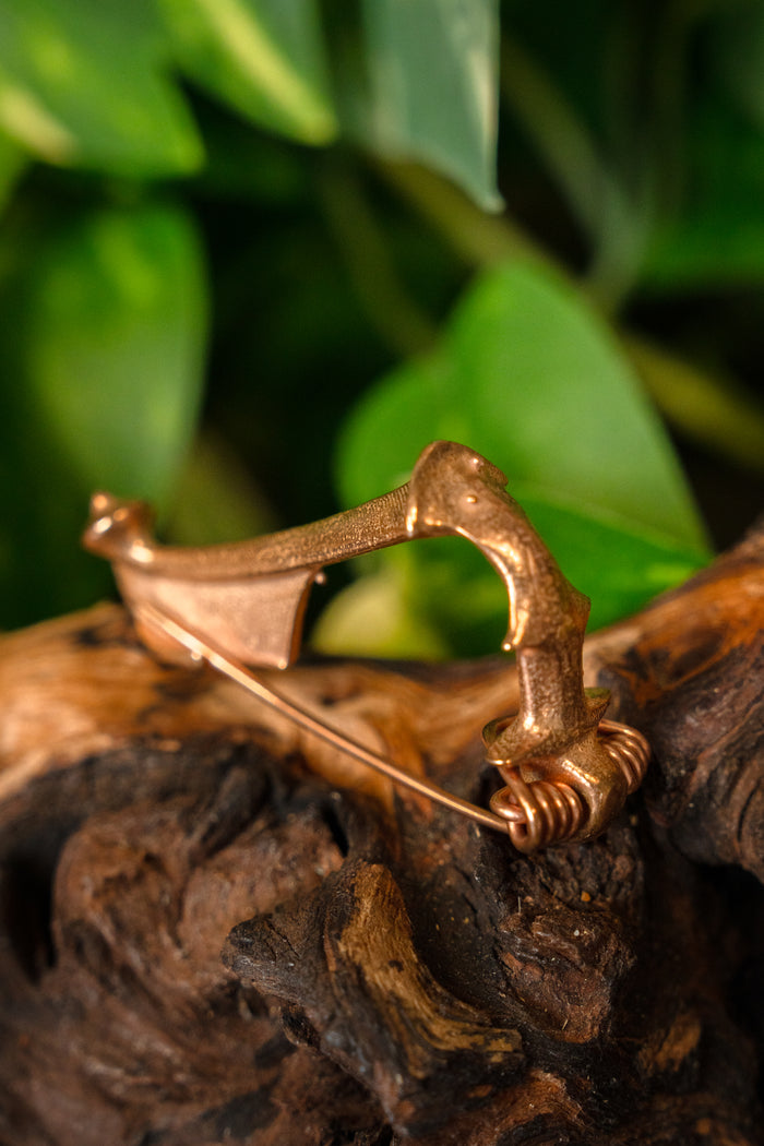 Roman trumpet fibula, 1st-4th century, bronze