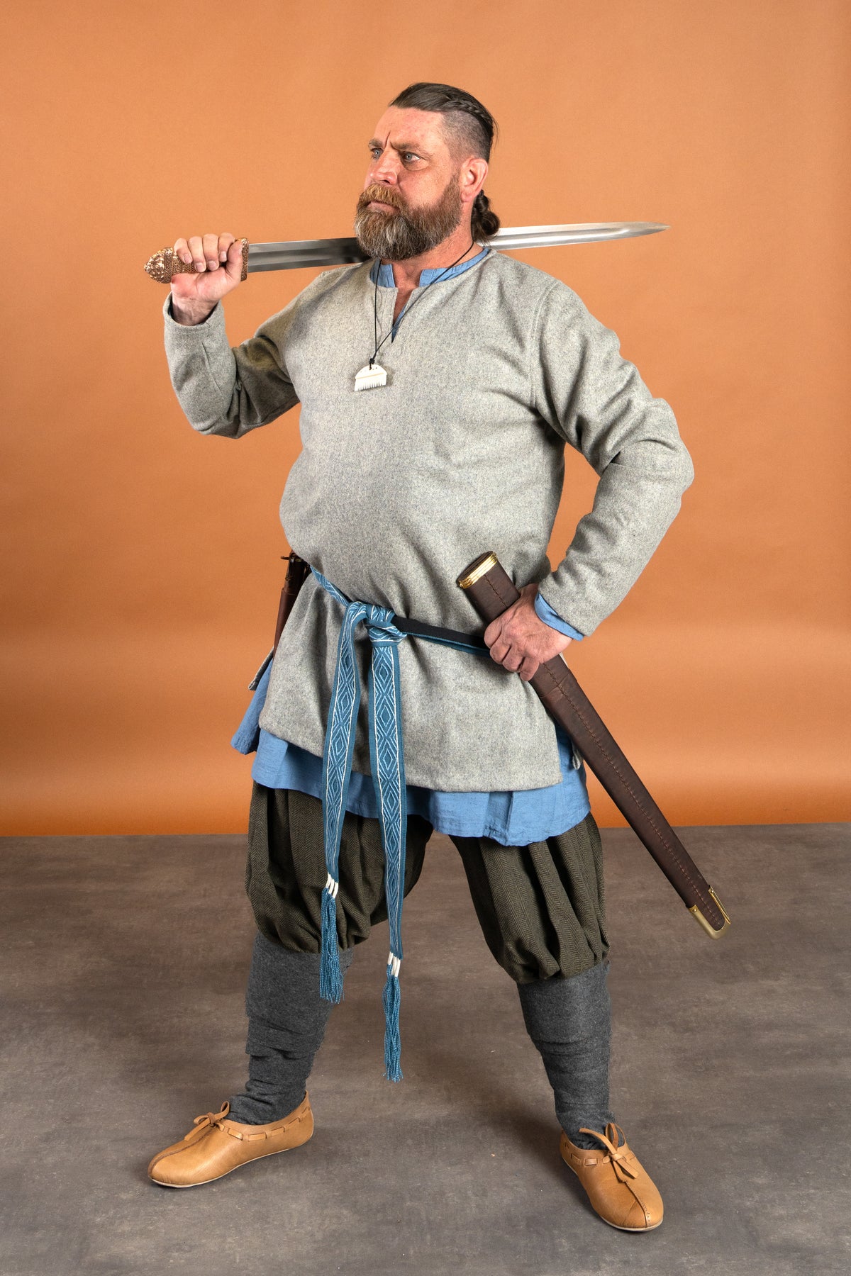 Viking beinbind, 100% ull, diverse farger