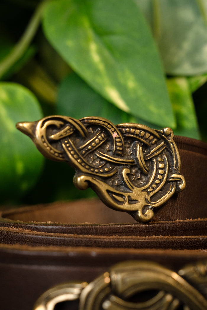 Viking belt Ringerike style, 165 cm, brown