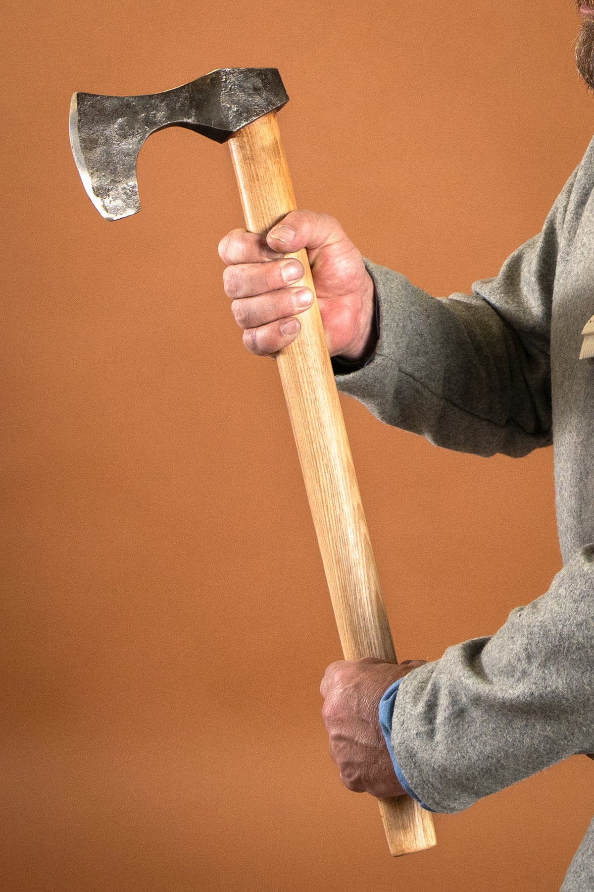 Viking Axe, Hand-Forged Steel, Type B, semi-sharp