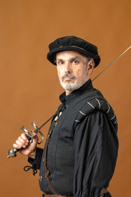 Hat Edward, wool blend, black