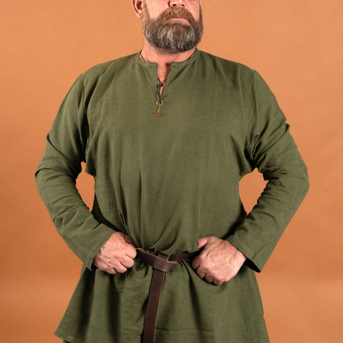 Linnen Viking tuniek Ragnar, groen