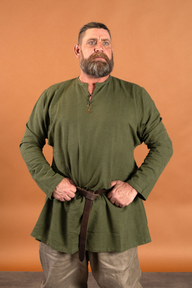 Leinen Wikingertunika Ragnar grün