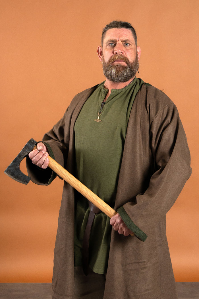Lnena vikinška tunika Ragnar, zelena