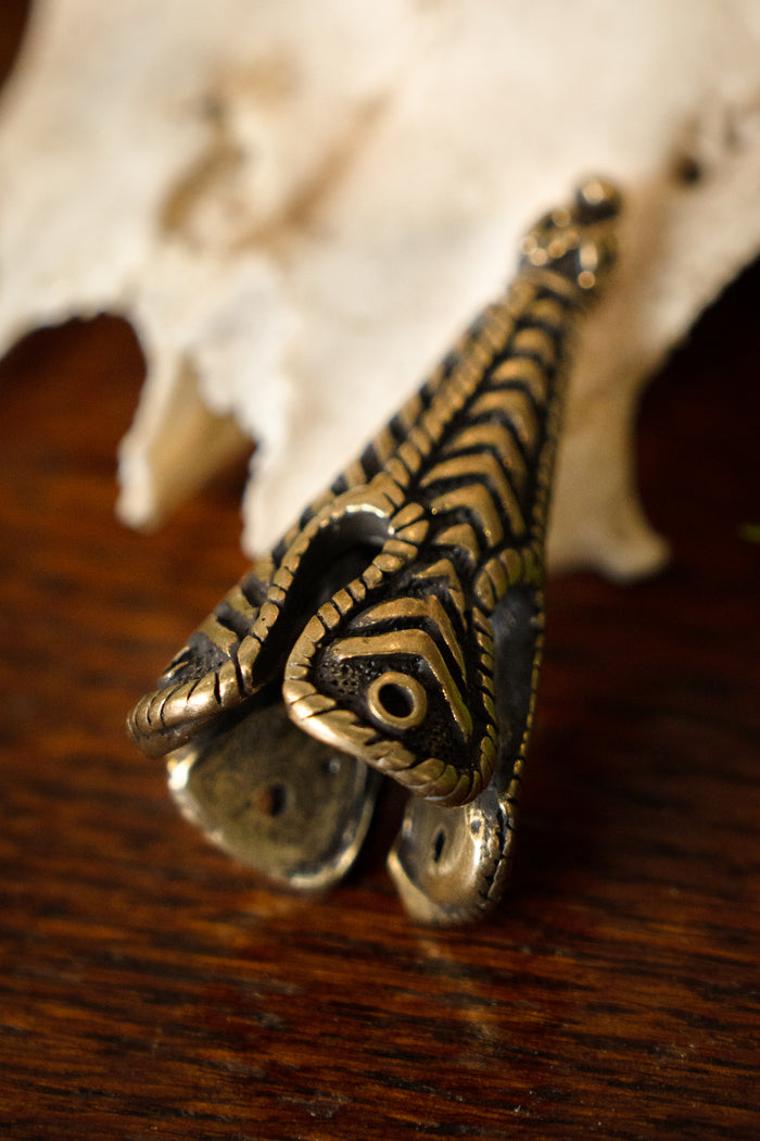 Dekoracja czapki Birka, w kolorze brązu