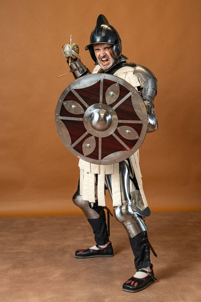 Beslagen rondschild