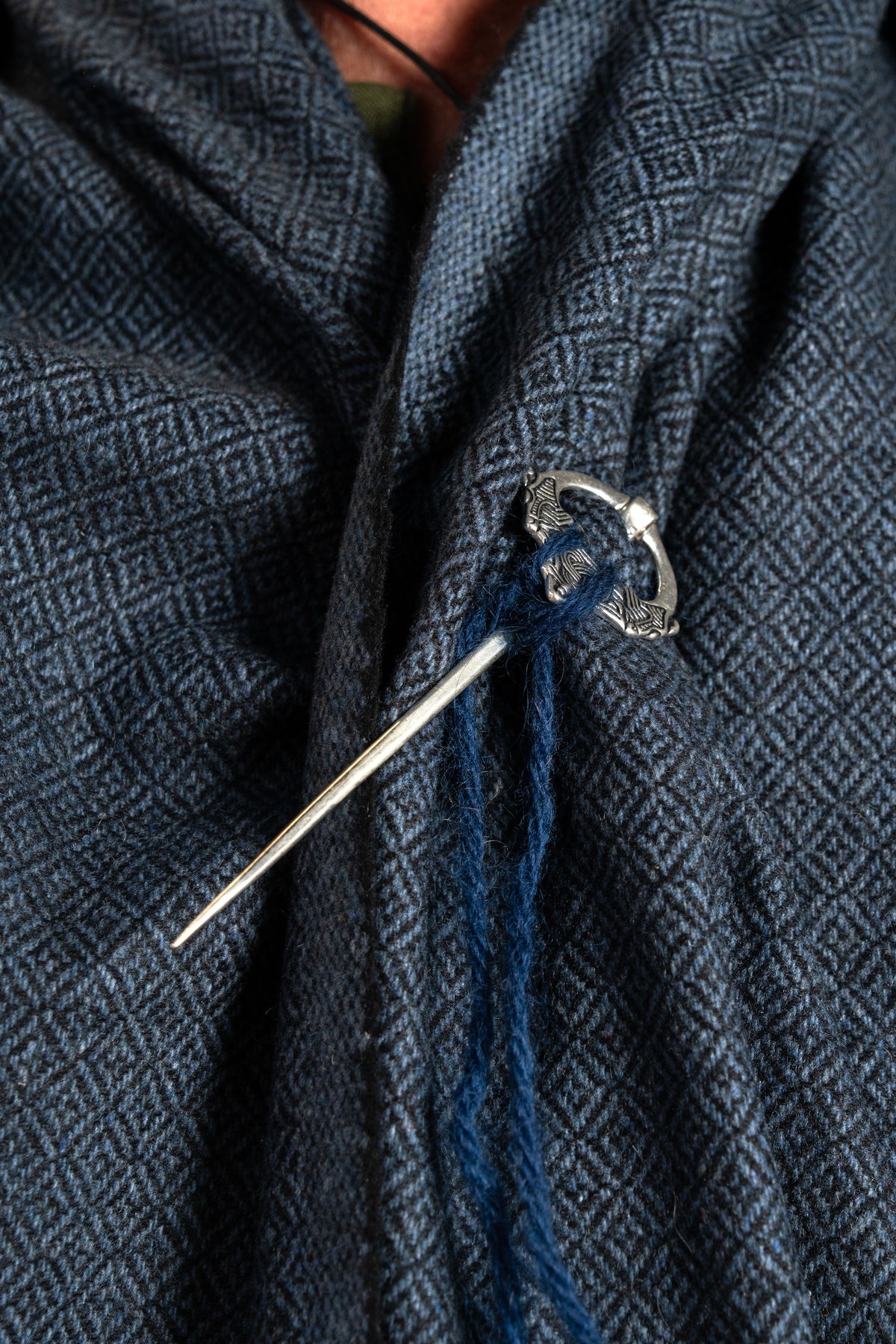 Vikingabrosch Oppland, försilvrad brons