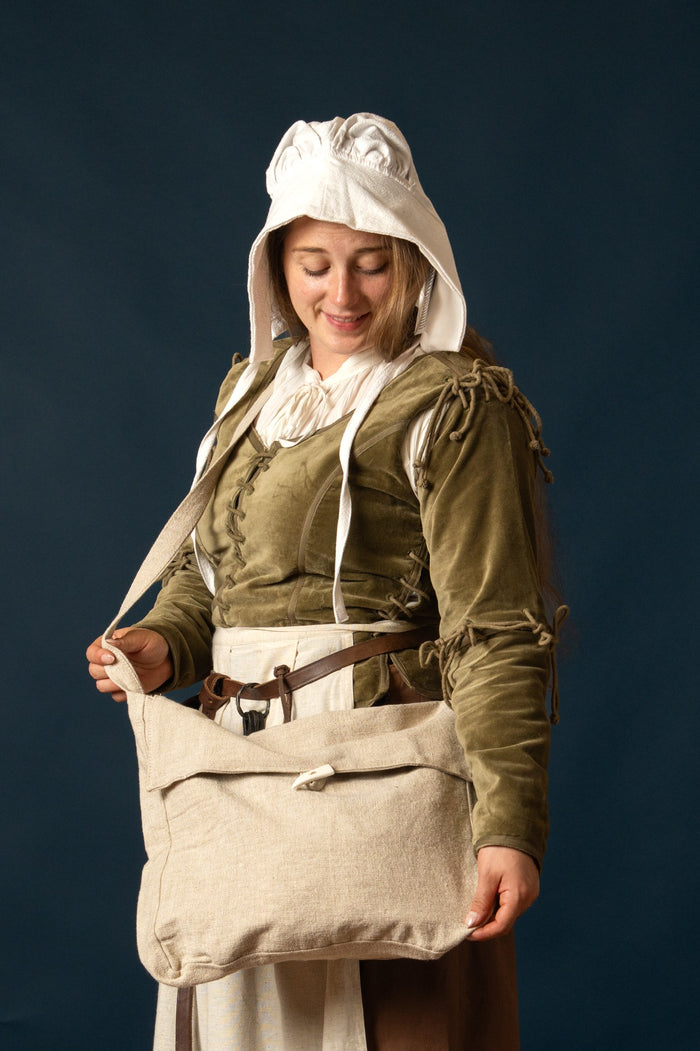 Dames doublet Griselda, fluweel, groen