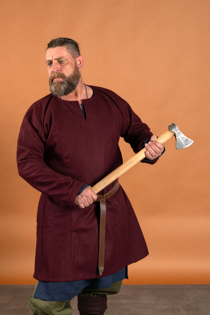 Vikingayxa, handsmitt stål, typ G, halvscharp