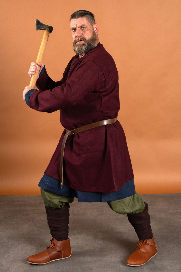 Linen Viking trousers Odin, olive green