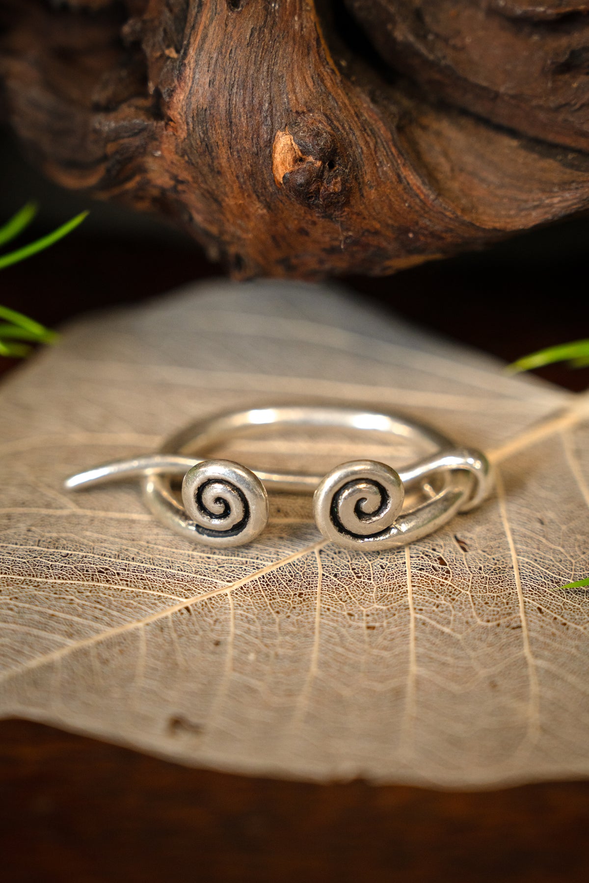 Lille ringfibula Birka, forsølvet bronze