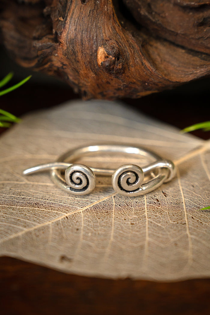 Lille ringfibula Birka, forsølvet bronze