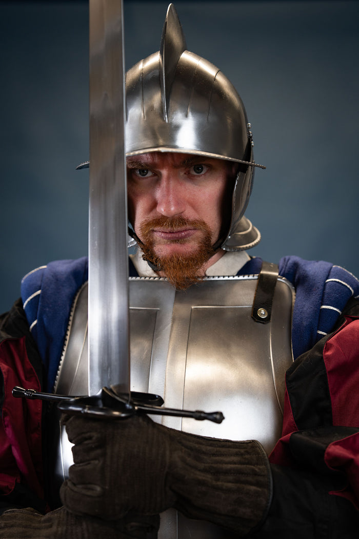 16e eeuwse Burgonet Kaspar gepolijst, 1.2 mm