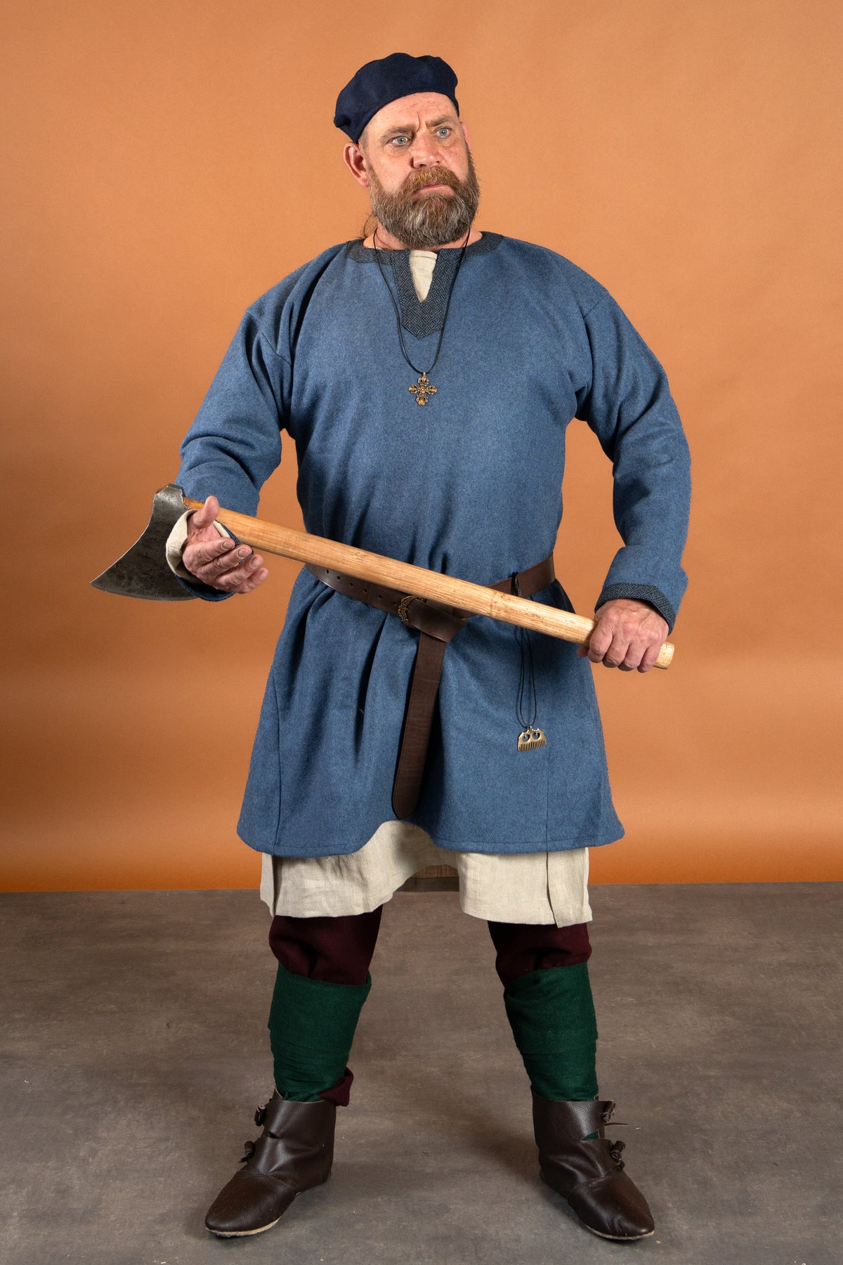 Viking undertunic Viborg, linen, natural