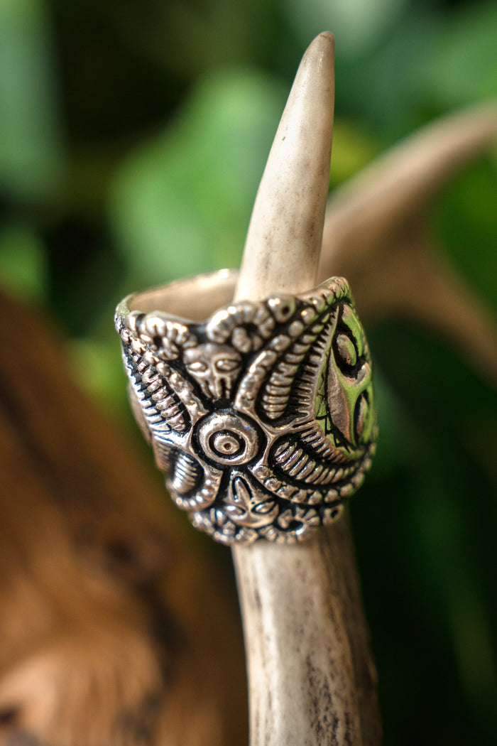 Celtycki pierścień La Tène, posrebrzany brąz